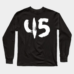 Number 45 Long Sleeve T-Shirt